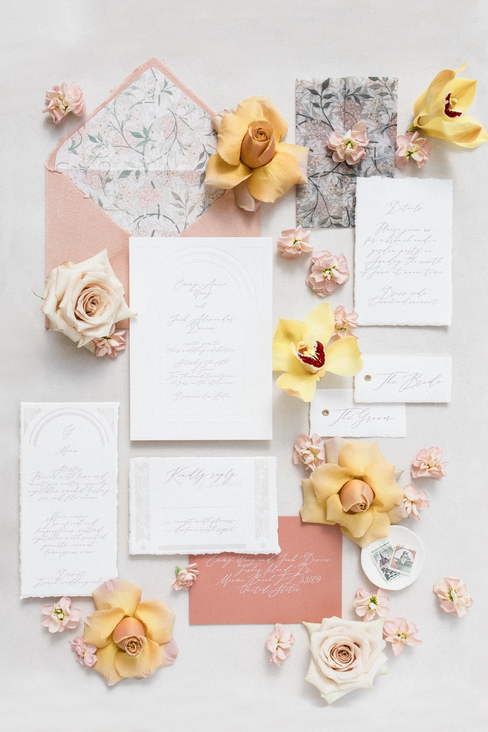 flatlay luxe details mariage